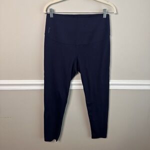 Fanka Womens L High Waisted Body Sculpt 7/8 Blue Leggings Compression Lift